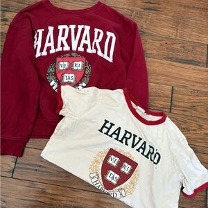 H&M Red and White Harvard Sweatshirts Harry Potter